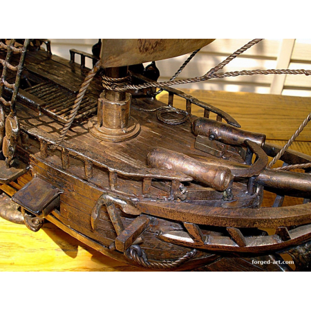pirate ship El Dorado sculpture